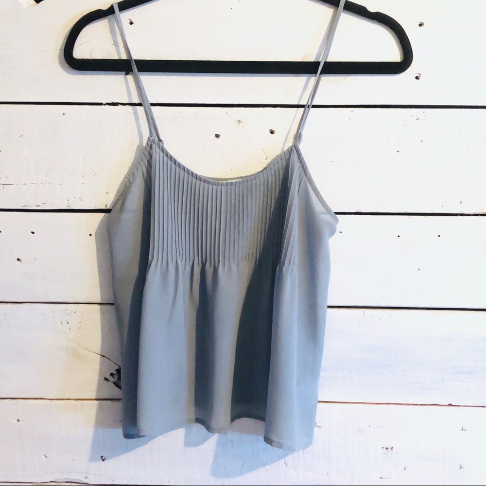 Kimichi Blue spaghetti strap cropped tank sz Sm